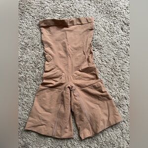 SPANX Tan Shapewear High Waisted Bodysuit (with shorts)